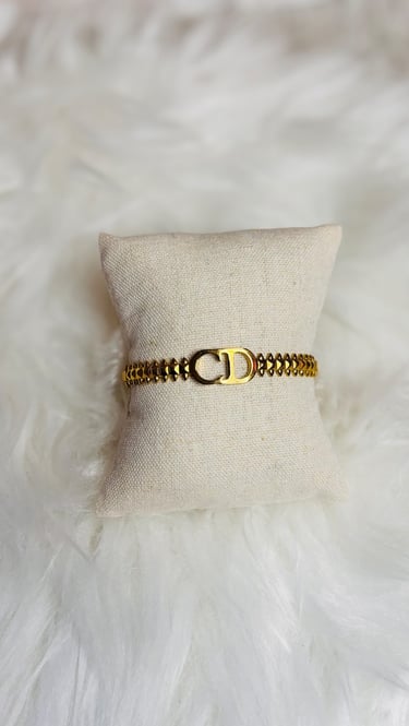 bracelet CD acier inoxydable 