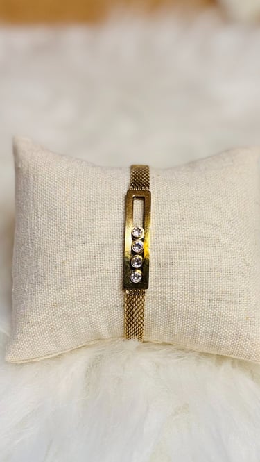 bracelet or acier inoxydable pas cher 