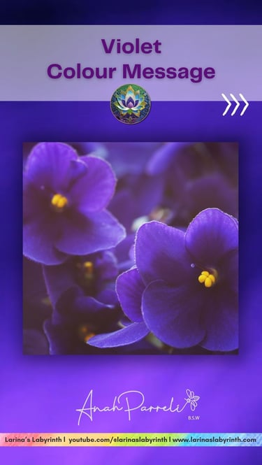Colour Messenger: Power Of Violet. Colour Healing; color healing