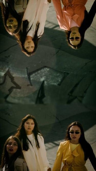 Look vidéo et photo personnalisé Monde parallèle : effet miroir, superposition d'images.