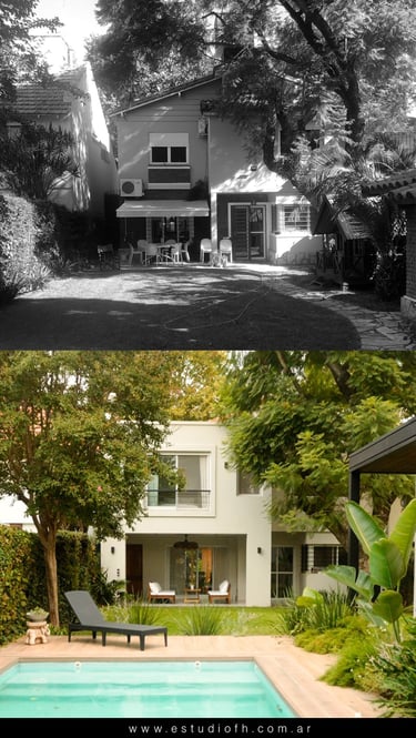 Es una reforma en la localidad de Martínez proyectada por Estudio FH