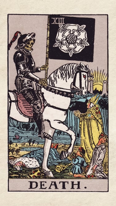 Death: Represents transformation, endings, and new beginnings.