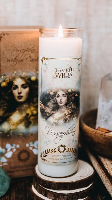 Persephone Goddess Candle