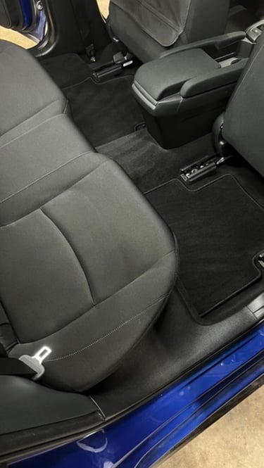 Voiture intérieur après lavage