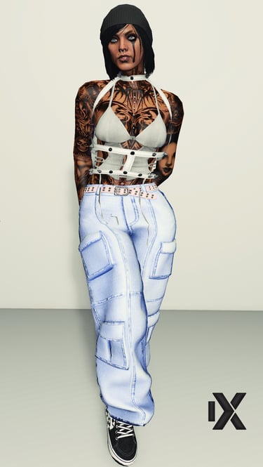 personaje femenino gta5 posando 