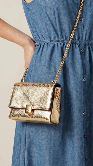 woman in blue dress standing