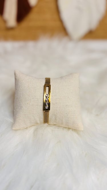 bracelet or acier inoxydable pas cher