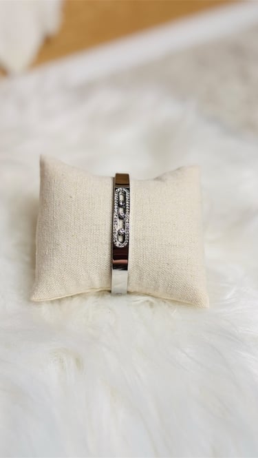 bracelet en argenter acier inoxydable pas cher