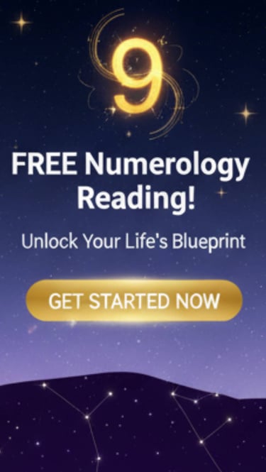 A phone with the text free numerology reading
