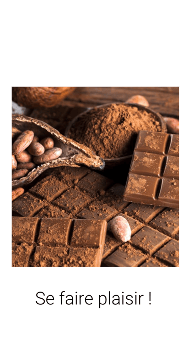 a chocolate bar with a scoop of cocoa beans and cocoa beans
