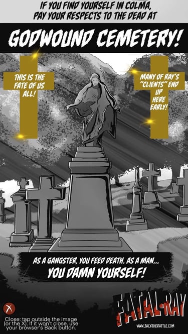 Godwound Cemetery location image, Fatal-Ray setting