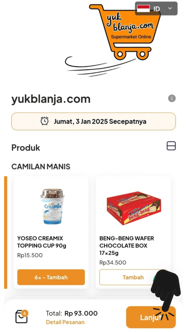 belanja supermarket online di Jogja