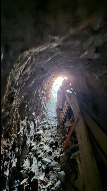 Tunnel at the Top of the Jacob's Ladder, Central Hidroelectrica Escales photographed NIKORU