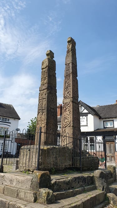 The Saxon crosses at Sandbach