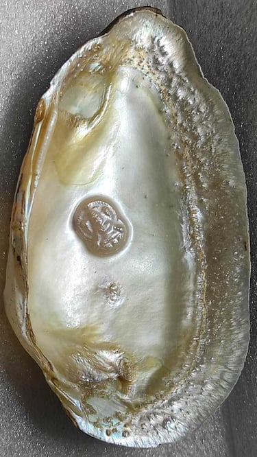 "Artistic divine face pearl–approx 11mm white,using nucleus technique-Export-oriented"