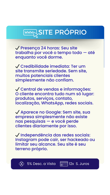 site próprio ecommerce mercado livre