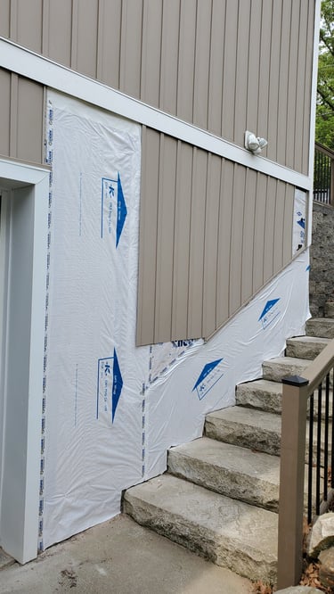 Huckabee Handyman Services, Faux stone siding
