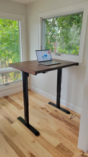 Custom Adjustable height desk