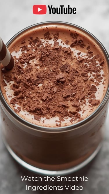 chocolate protein smoothie
