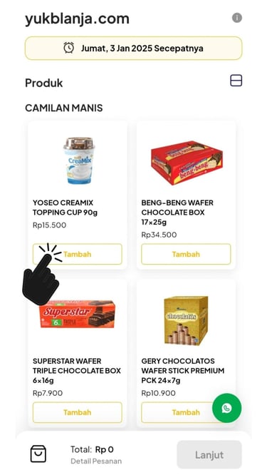 belanja supermarket online di Jogja