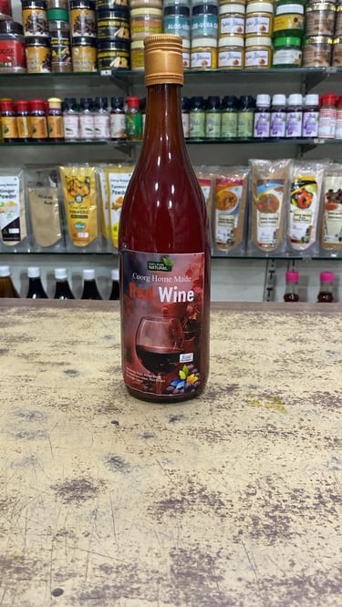 Traditional Coorg Gooseberry Wine (Amla Wine) for sale in Kushalnagar - Organic homemade fruit wine