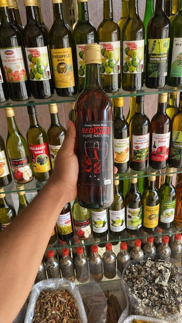 Classic Dark Grape Wine Coorg style - Rich, authentic homemade wine from the best spice and wine