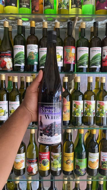 Zesty Homemade Ginger Wine bottle - Traditional Coorg medicinal spice wine available at Green Coorg