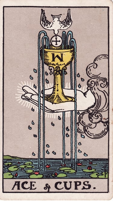 Ace of Cups Tarot Card Meaning Reading Description – Explore the meaning of the Ace of Cups tarot 