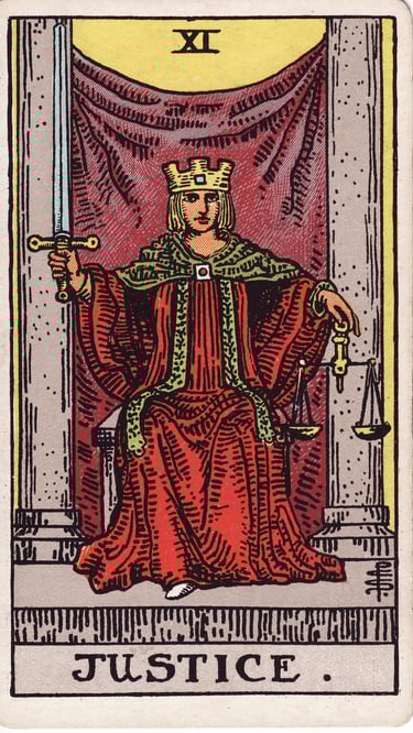 The Justice Tarot Card Meaning Reading Description How To Read