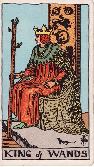 King of Wands Tarot Card Meaning Reading Description – Discover the meaning of the King of Wands