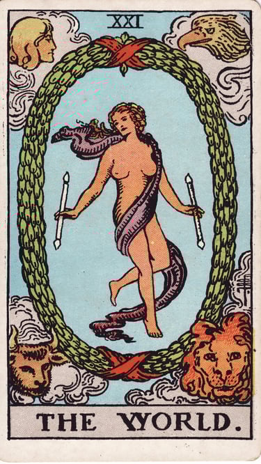 The World Tarot Card Meaning Reading Description