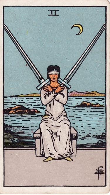 wo of Swords Tarot Card Meaning Reading Description – Explore the meaning of the Two of Swords tarot