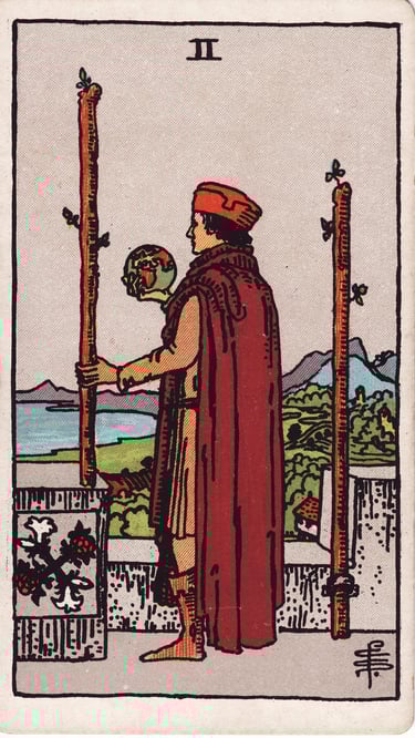 TWO OF WANDS TAROT CARD MEANING AND DESCRIPTION HOW TO READ