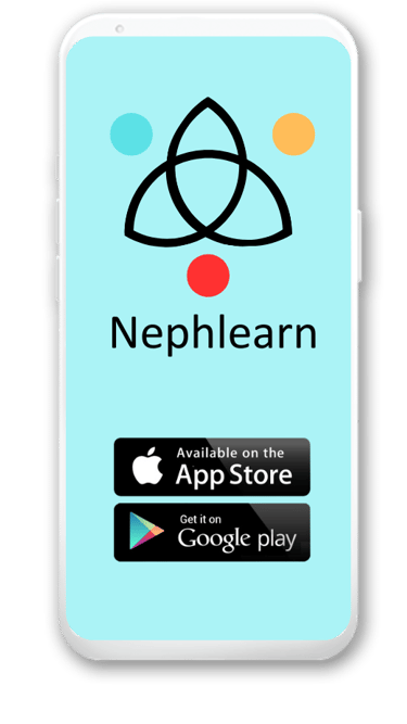 a smartphone with a phone displaying the app