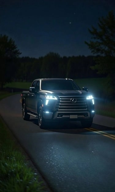 Truck Headlights Blue