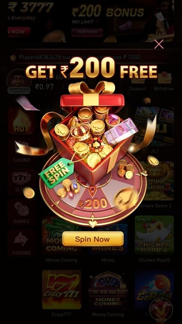 a casino machine with a lot of gold coins