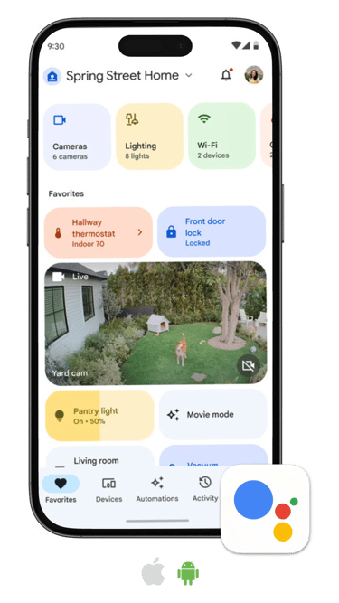 แอป Google Home ควบคุมระบบสมาร์ทโฮมผ่านโทรศัพท์มือถือ