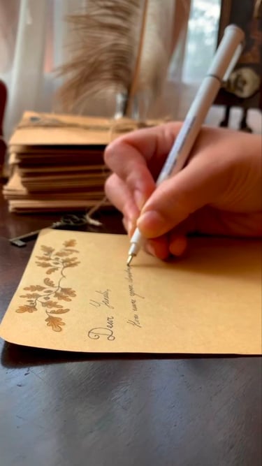 Handwriteen letters