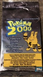 Booster pack Topps Pokémon The Movie 2000 roigada 5 cards canadien