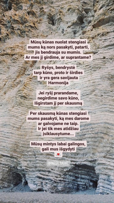 sveikata ryšys harmonija