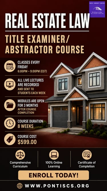 Real Estate Law - Title (Examiner/Abstractor) Course