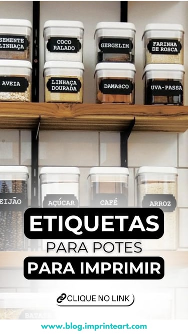 Etiquetas organizadoras para potes de mantimentos grátis para imprimir Baixe agora