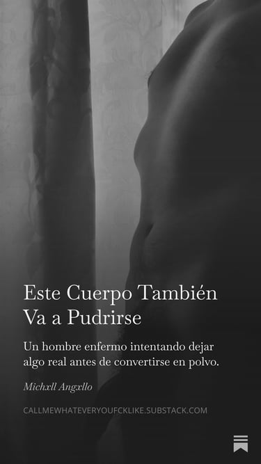 Silhouette of a male torso in black and white with a phrase from a book.