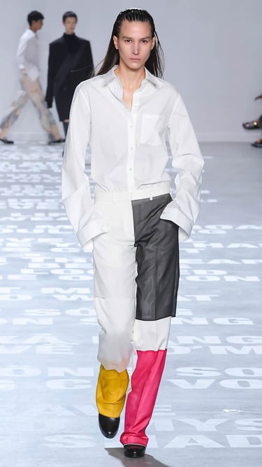 Ann Gior Makeup Artist for Helmut Lang NYFW on model Mijo Mihaljcic