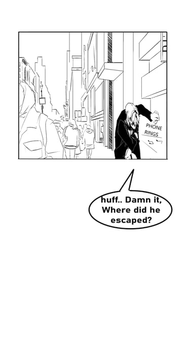 guy exhausted anime illustration