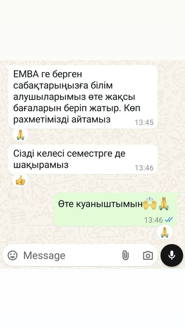 МВА обучение отзыв Самат Панов
