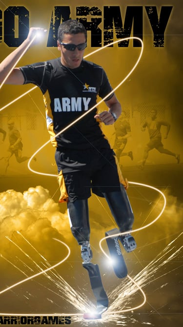 Wounded Warrior US Army Athlete