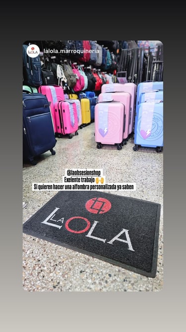 Felpudo personalizado con logo mayorista lola