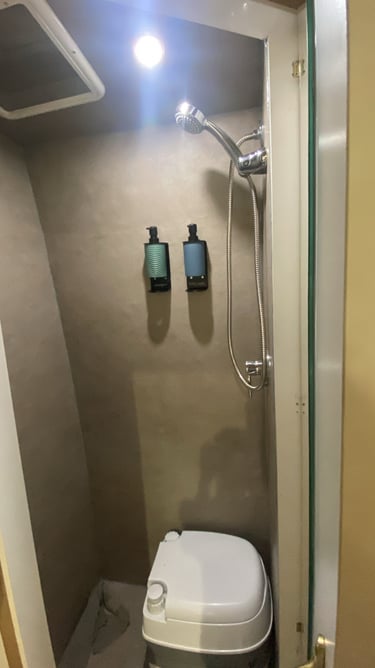 grey styled bathroom 