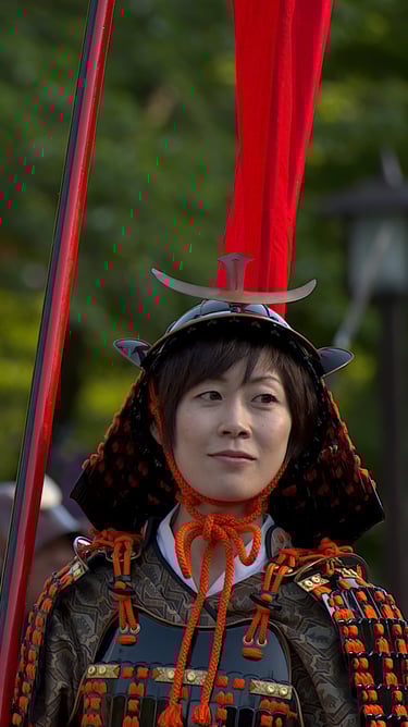 "Out in Front" - Hyakumangoku Parade in Kanazawa, Japan